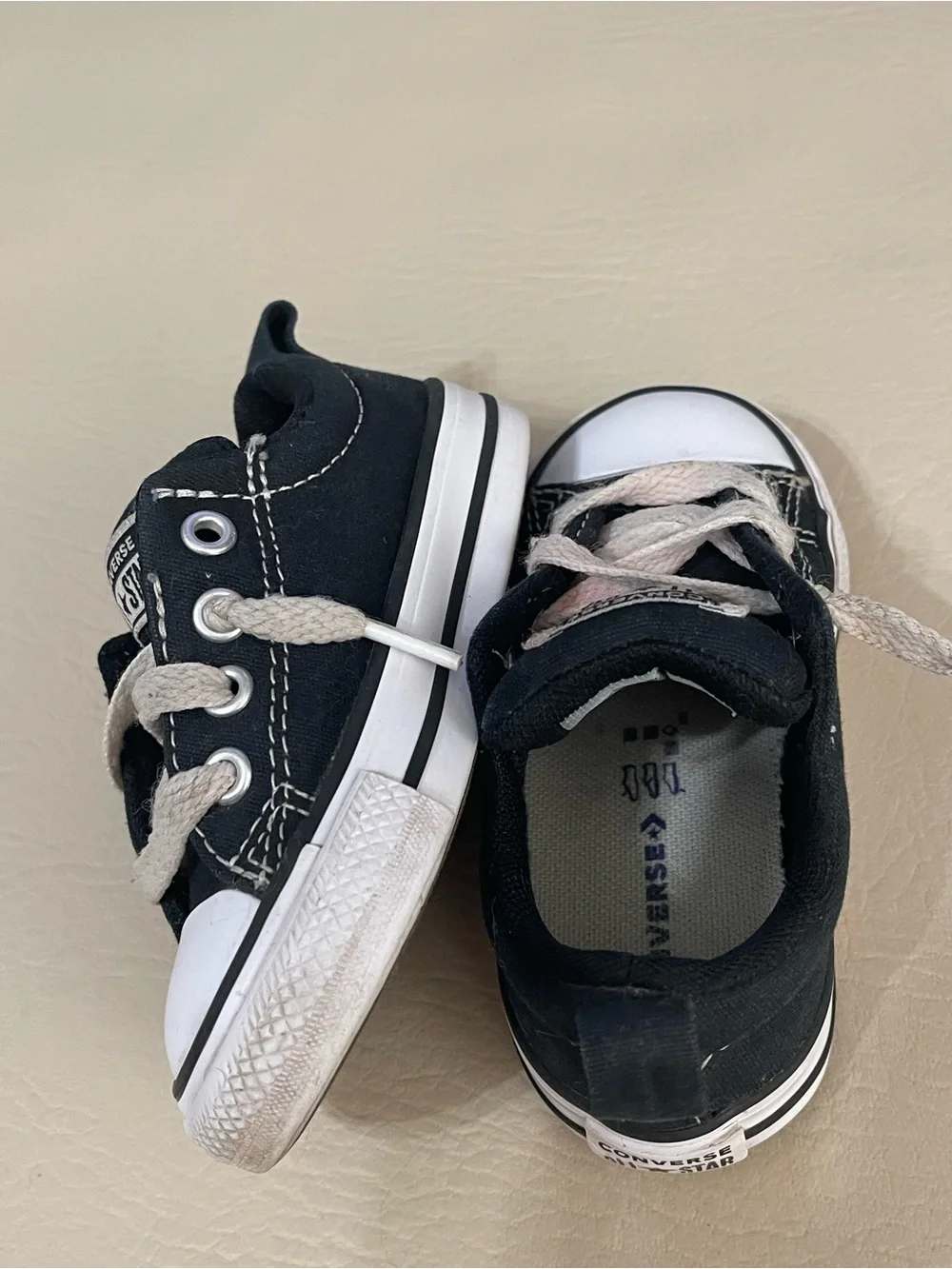 Toddler Converse Black Low Top size 5